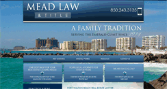 Desktop Screenshot of meadlawfirm.com